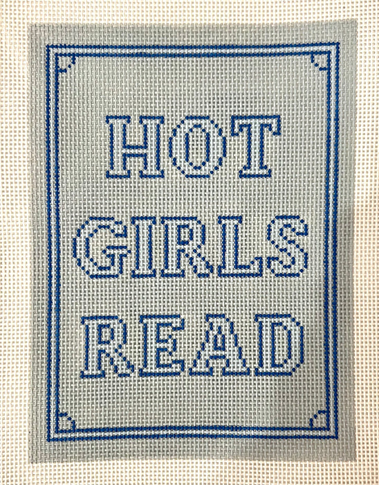 The Book Canvas - Hot Girls Read Kindle Cover (blue)