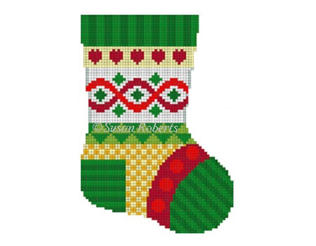 Geo Hearts - Mini Stocking