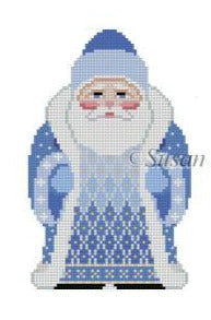 Snowflake Santa, blue