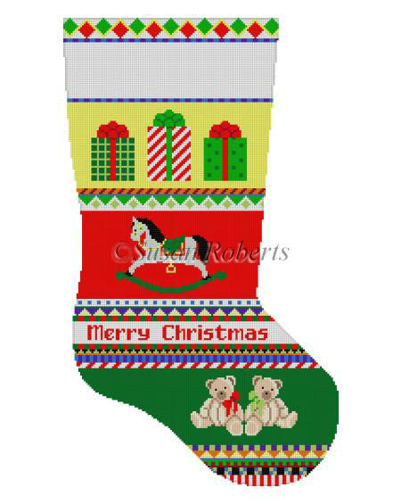 Bold Stripe Rocking Horse - Stocking