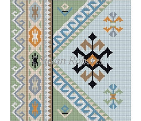 Kilim IV A - 16" Sq