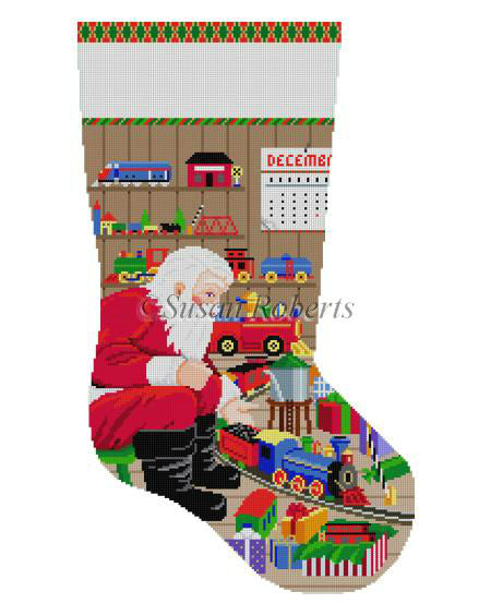 Santa & Trains - Stocking