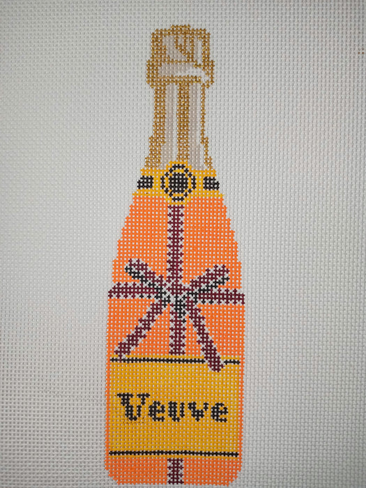 Veuve Bottle - Orange Bow