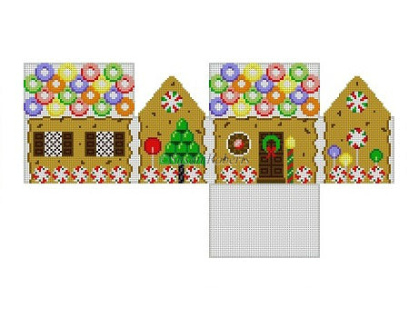 Chocolate Chip & Lifesavers - 3D Gingerbread House