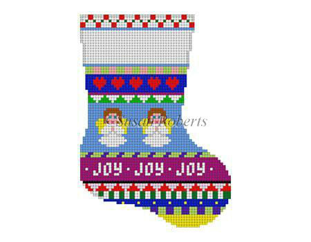 Bold Stripe Angels - Mini Stocking