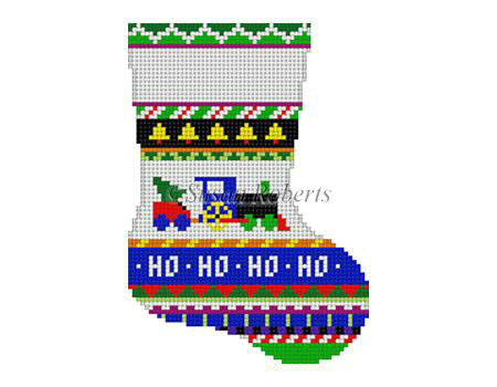 Bold Stripe Train - Mini Stocking