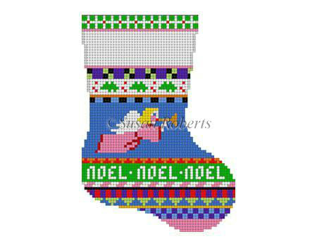 Bold Stripe Angel - Mini Stocking