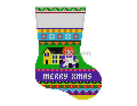 Bold Stripe, Doll House - Mini Stocking