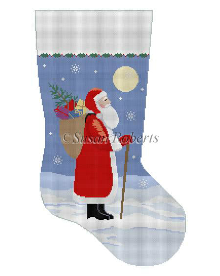 Moonlit Santa - Stocking