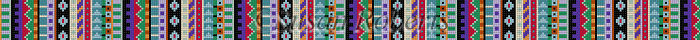 Vertical Patterns, berry, turquoise, black - Belt