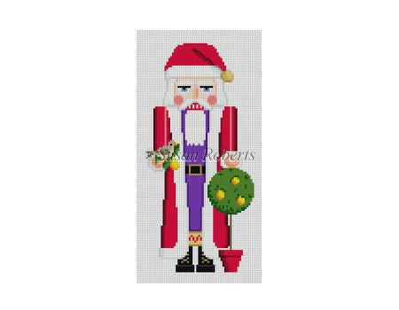 Nutcracker 7"h - Pear Tree Santa