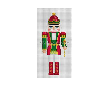 Nutcracker 7"h - Red & Green King