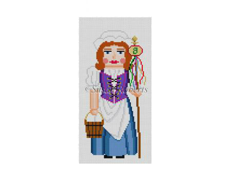 Nutcracker 7"h - Eight Maid A Milking