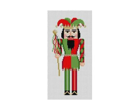 Nutcracker 7"h - Red & Green Jester