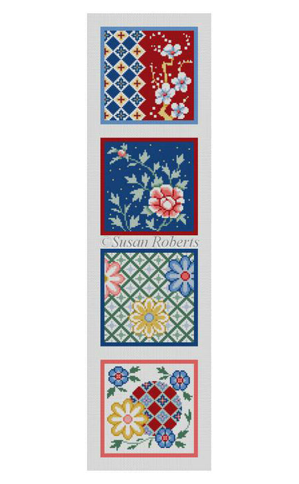 Imari, blue, red & gold - Coaster Set