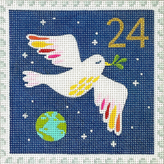 Klara Hawkins – Advent Stamp #24 – Peace on Earth Dove