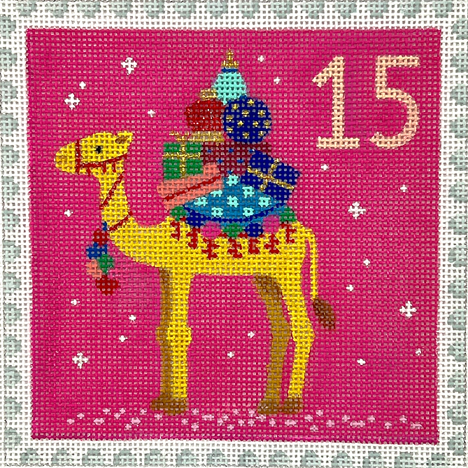 Klara Hawkins – Advent Stamp #15 – Camel w/ Gifts