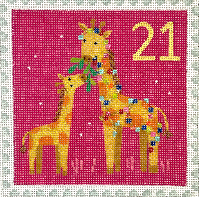 Klara Hawkins – Advent Stamp #21 – Giraffes