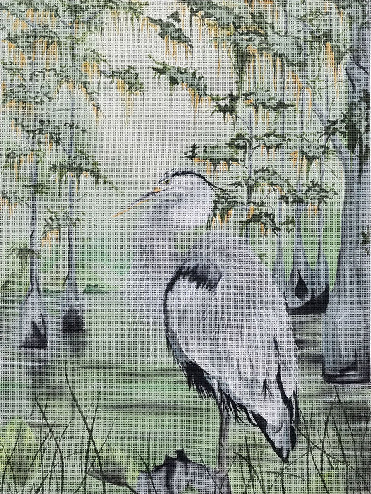 Landscape: Heron in the Bayou