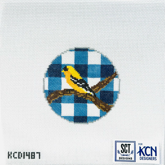 Gingham Round - Goldfinch