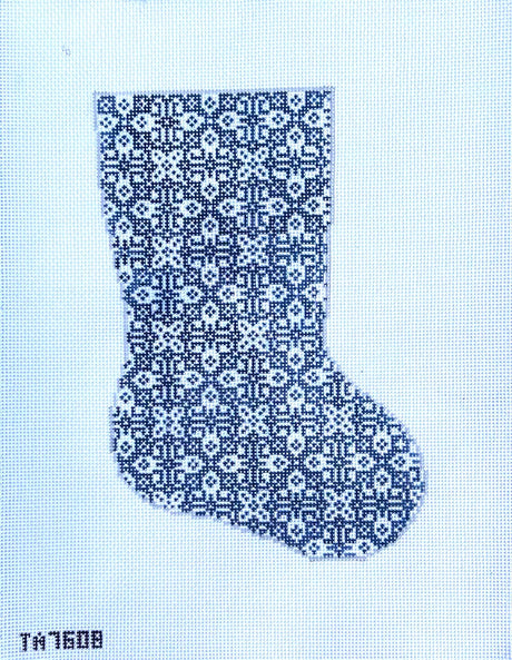 Southwestern Midsize Stocking - Navy