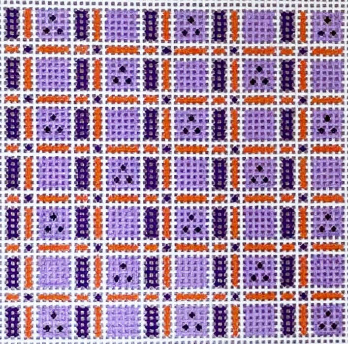 Purple and Orange Plaid Insert