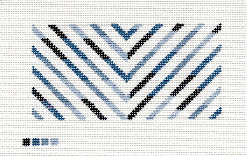 Blue Chevron 3 x 6 Insert