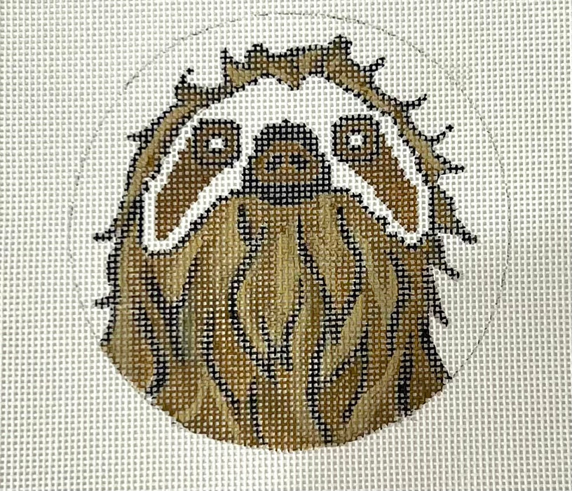 Sloth round ornament