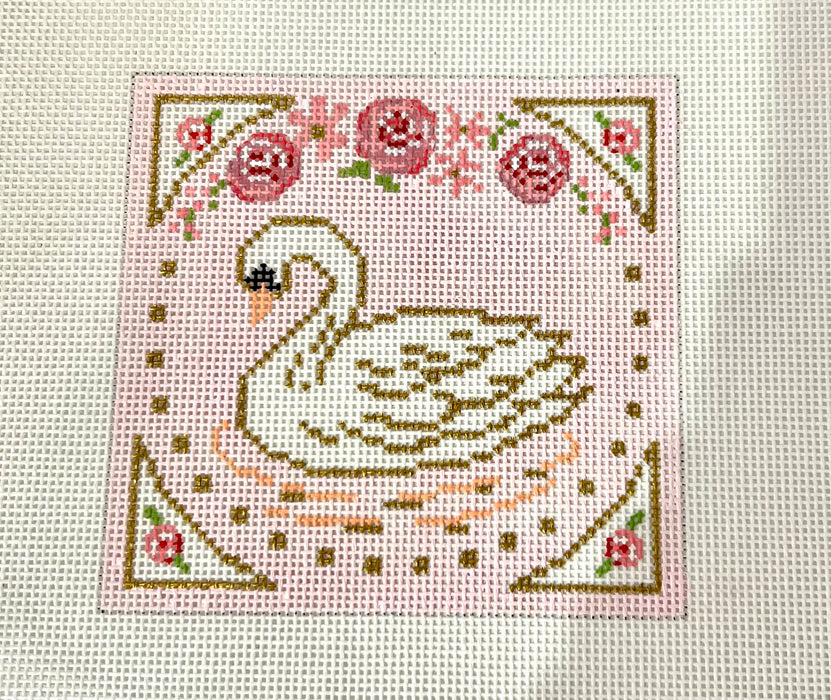 Pink Square Swan