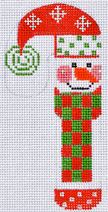 Snowflake Snowman Candy Cane