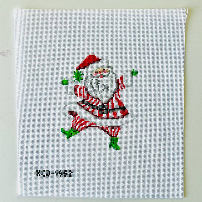 Retro Santa with Stripes