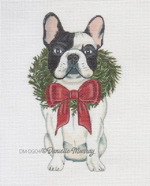 Dog: Holiday Boston Terrier orn.