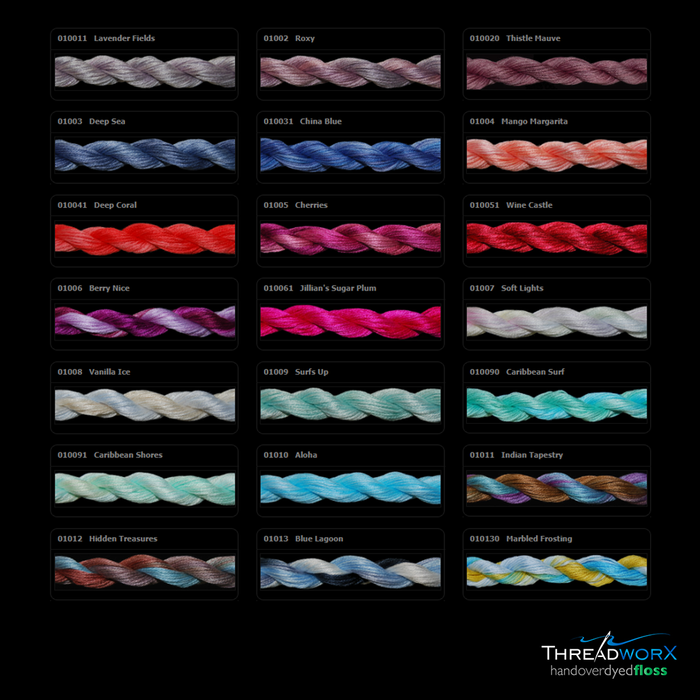 Overdyed DMC Floss · 113s - 116s by Threadworx