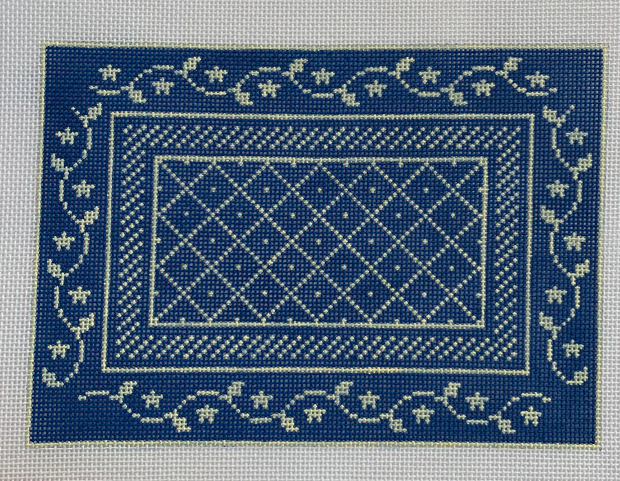 N's Bee Needle Case - Cobalt Blue & Cream