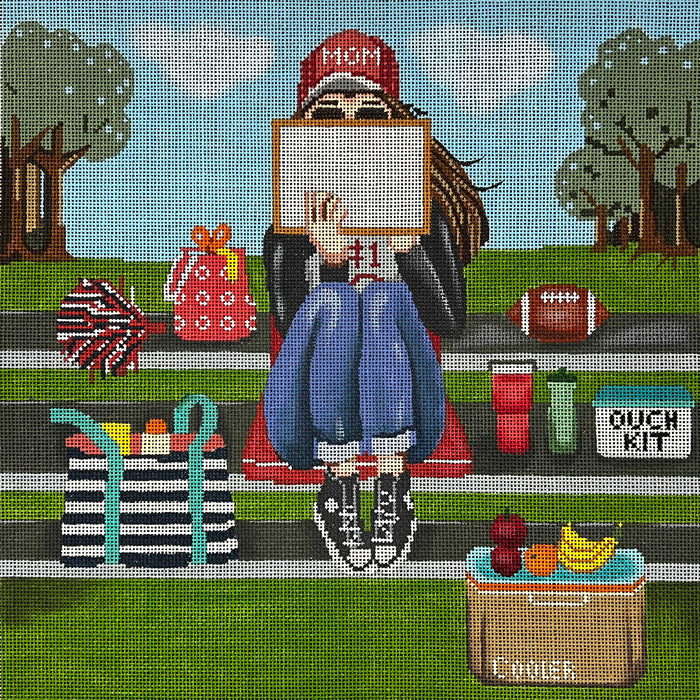 Stitching Girl - Football Mom