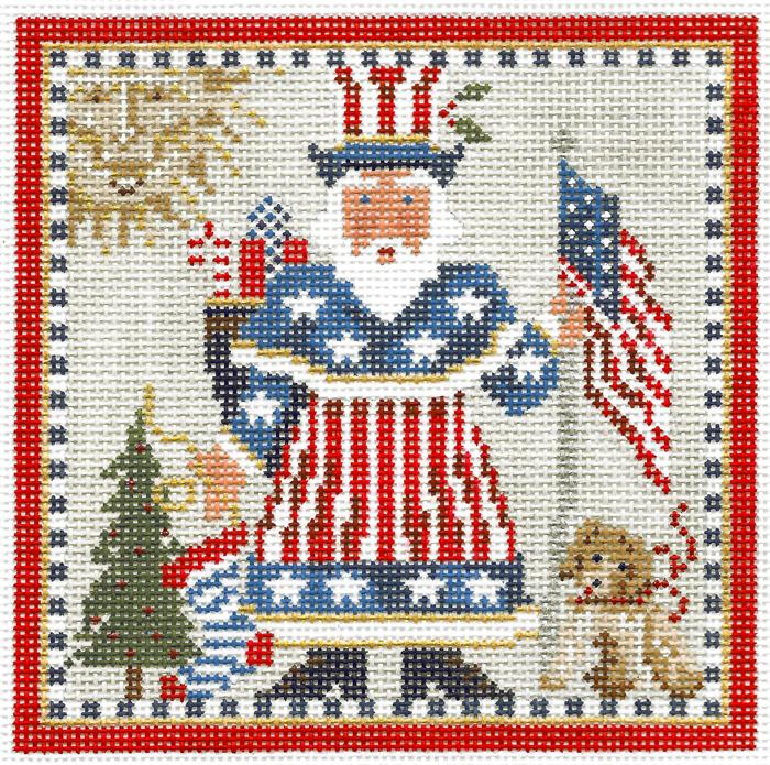 Uncle Sam-a-Claus Square