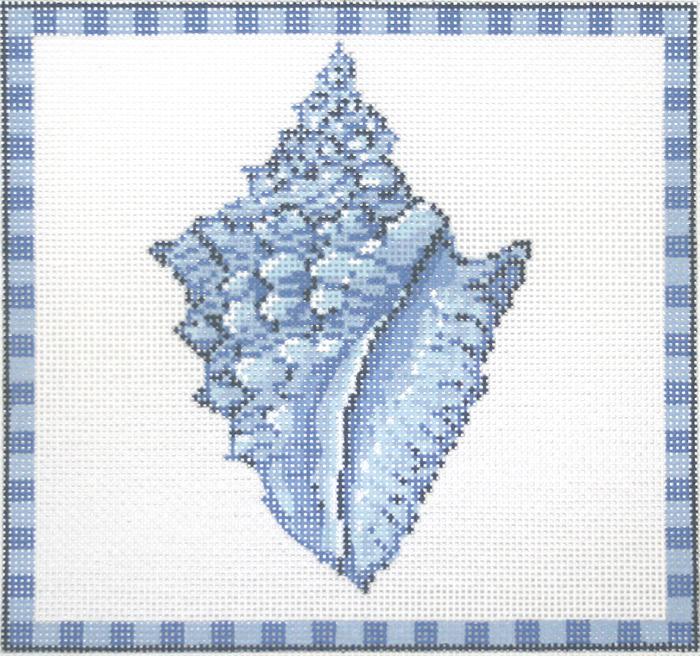 Conch Shell in Ocean Blue