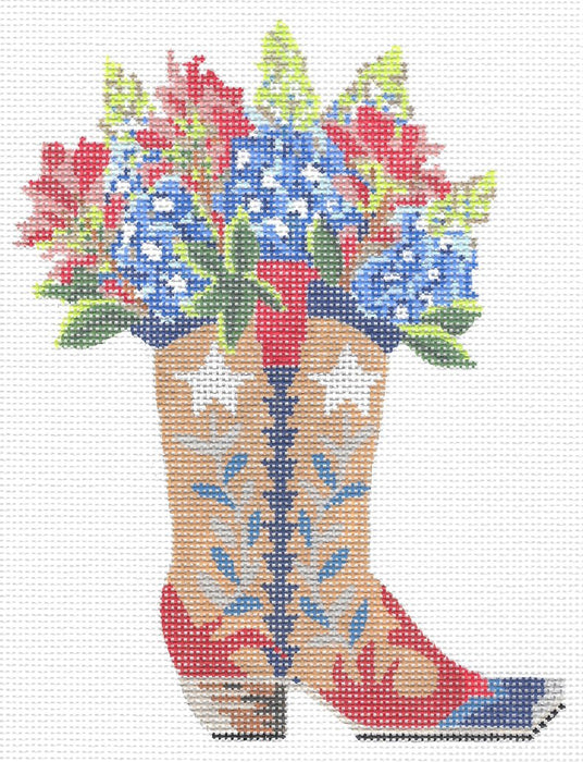 Boot w/ Bonnets & Indian Paintbrush