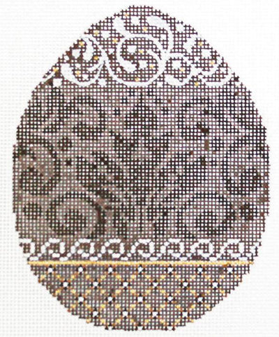 Chocolate Damask Egg