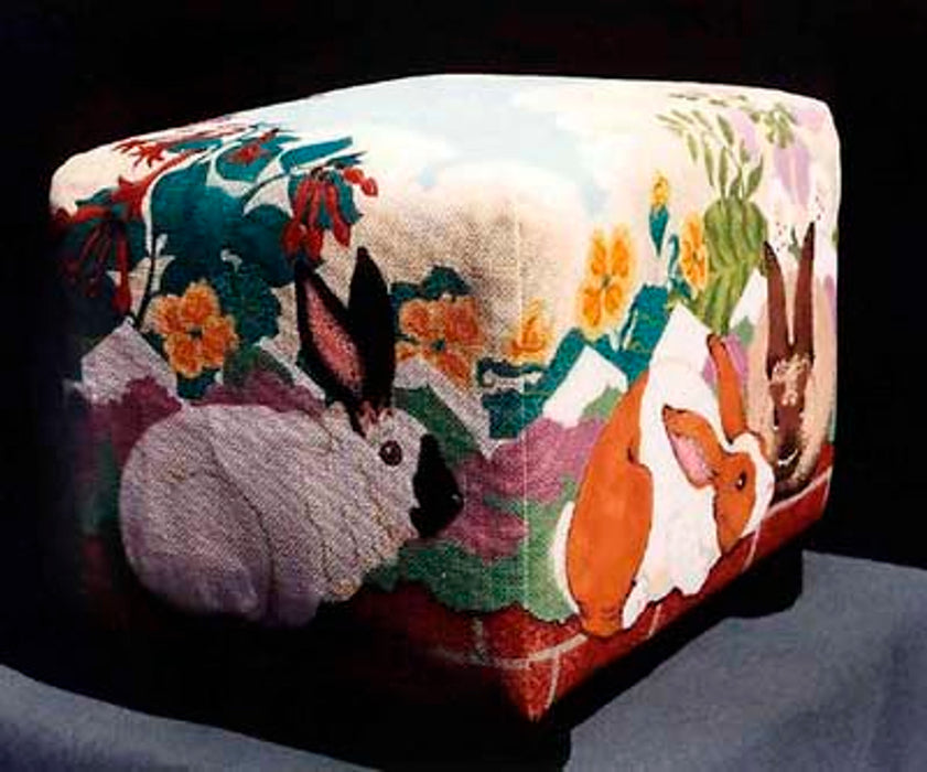 Rabbit Ottoman Cover