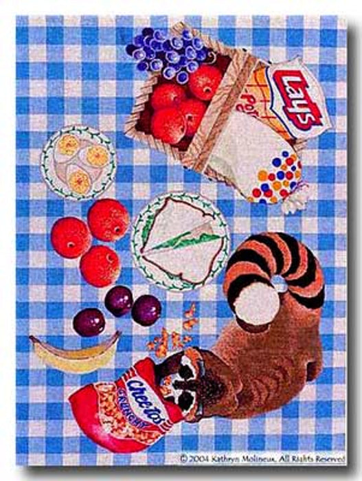 Raccoon Picnic Rug