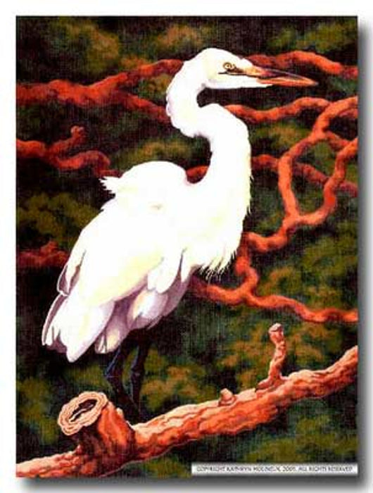 Egret Scroll (Center)