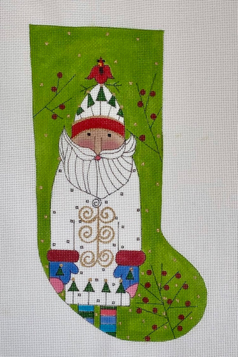 Woodland Santa Stocking