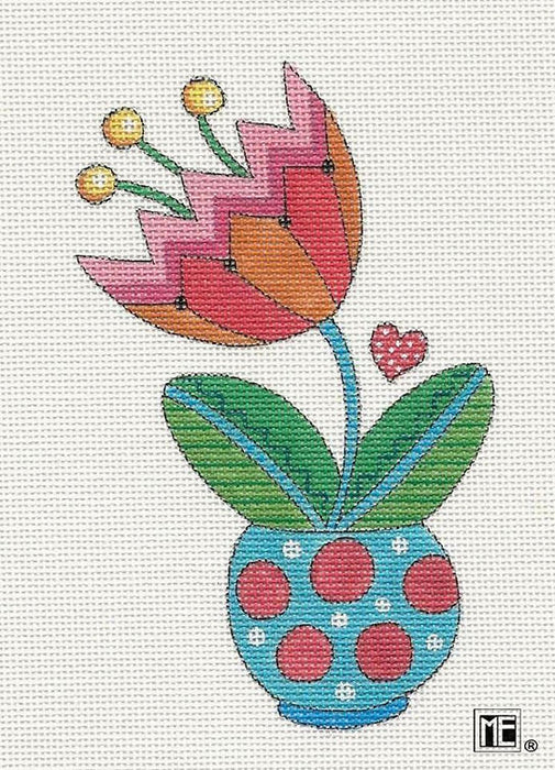 Floral: Pink & Orange Tulip