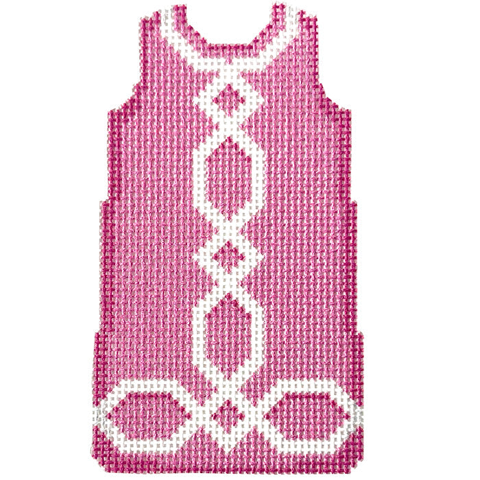 Lattice Trim Mini Shift/Pink