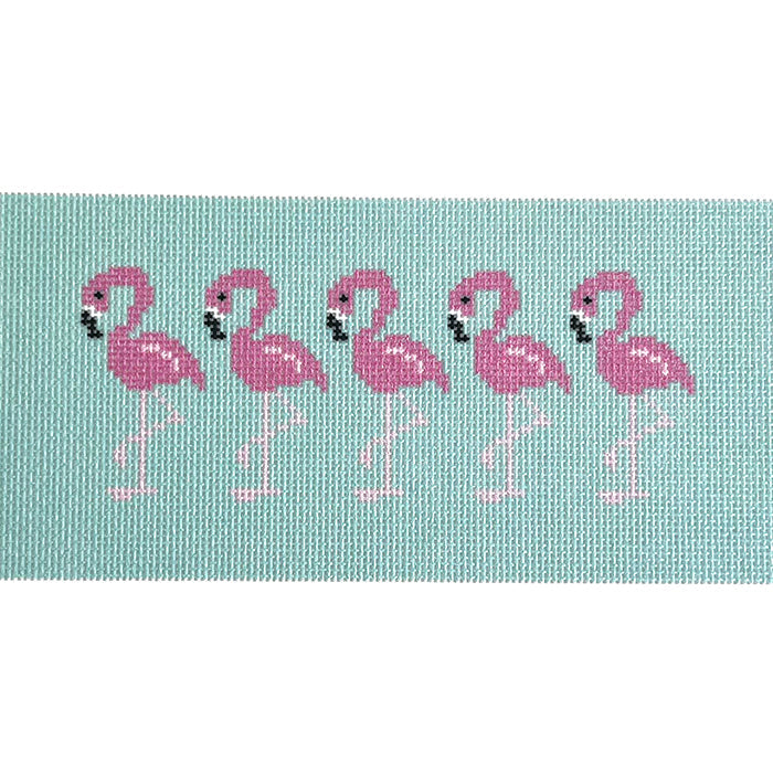 Pink Flamingo on Aqua Insert