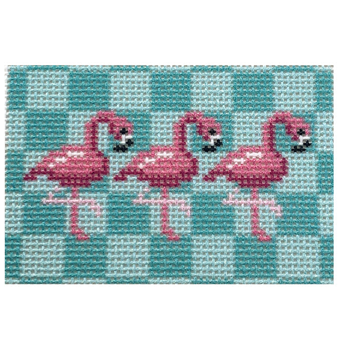 Flamingos on Aqua Insert