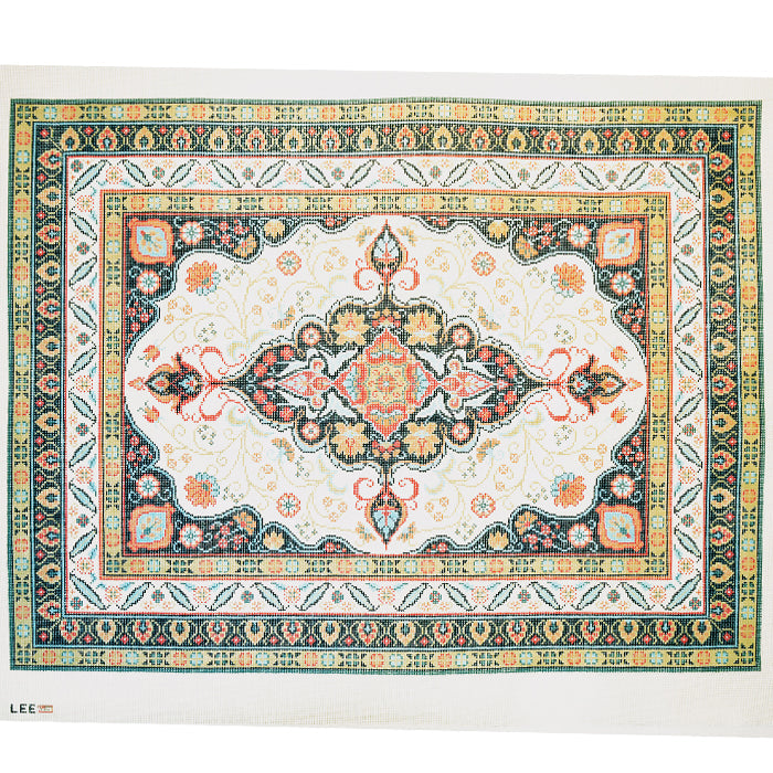 Persian Blue & Coral Rug