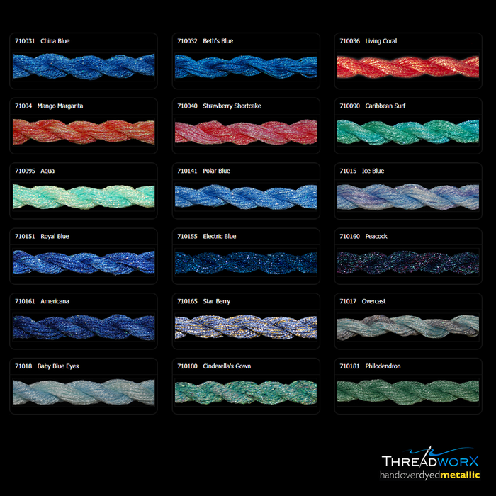 Overdyed Metallics Kreinik #8 Braid (710s) by Threadworx