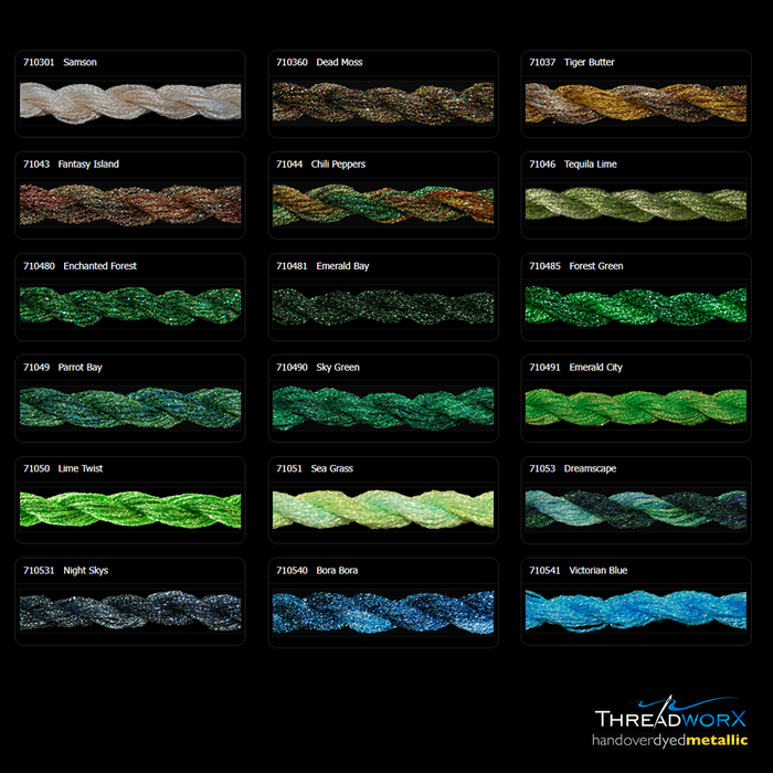 Overdyed Metallics Kreinik #8 Braid (710s) by Threadworx